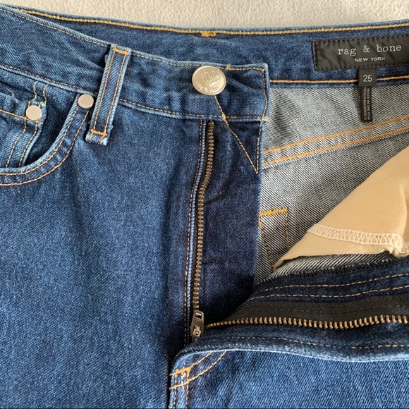 NWT RAG AND BONE high rise raw cut ankle jeans - Picture 7 of 16